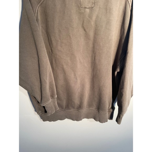 Aerie Down To Earth Oversized Crewneck Sweatshirt in‎ Nomad Olive Size Medium - Picture 8 of 11